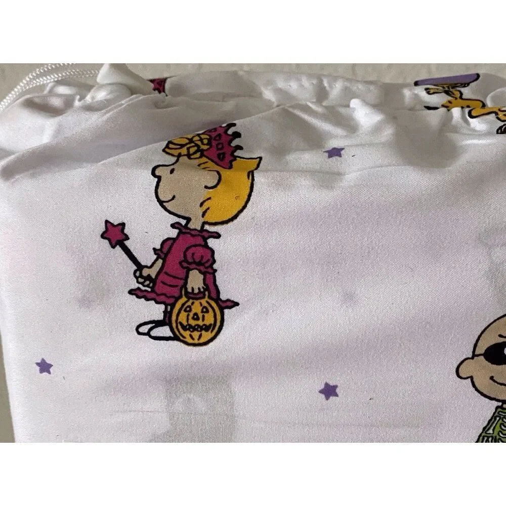 Peanuts Snoopy Charlie Brown Halloween Costumes FULL‎ Size Sheet Set NEW